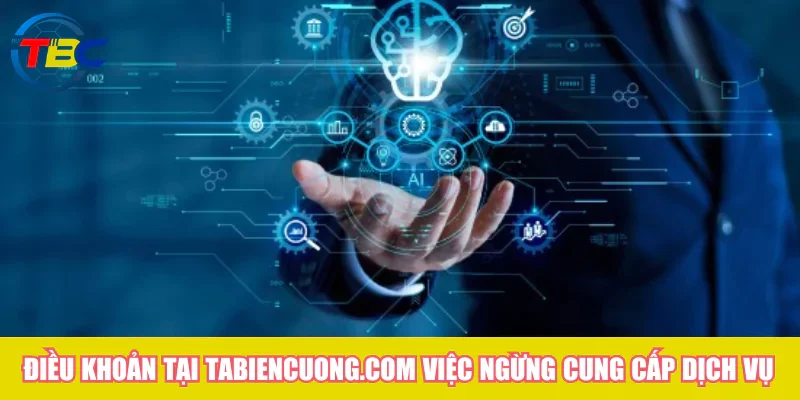 Điều khoản tại Tabiencuong.com việc ngừng cung cấp dịch vụ