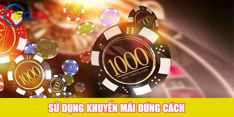 Sử dụng khuyến mãi đúng cách